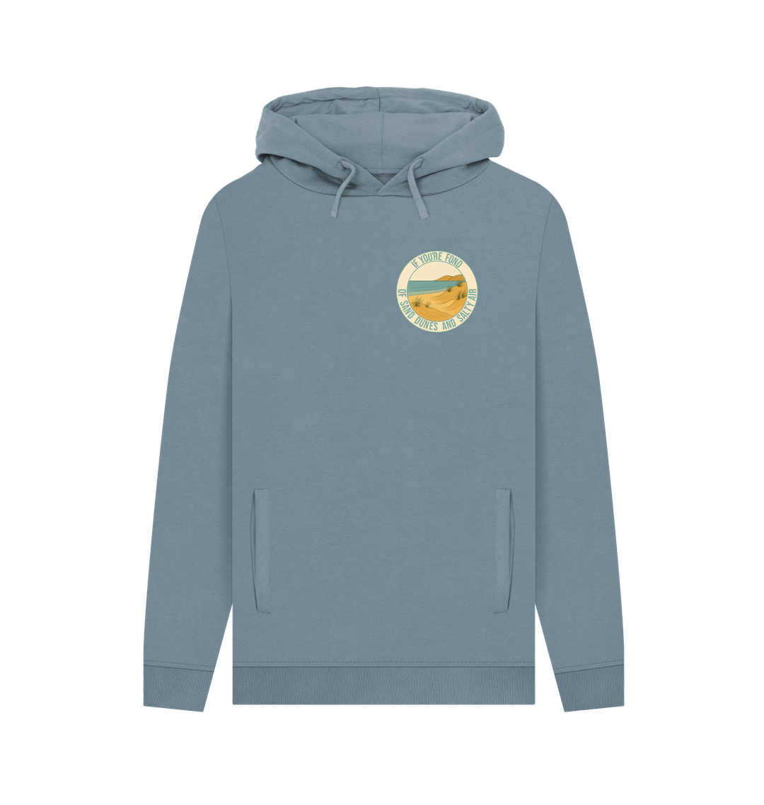 Stone Blue Printed Hoody