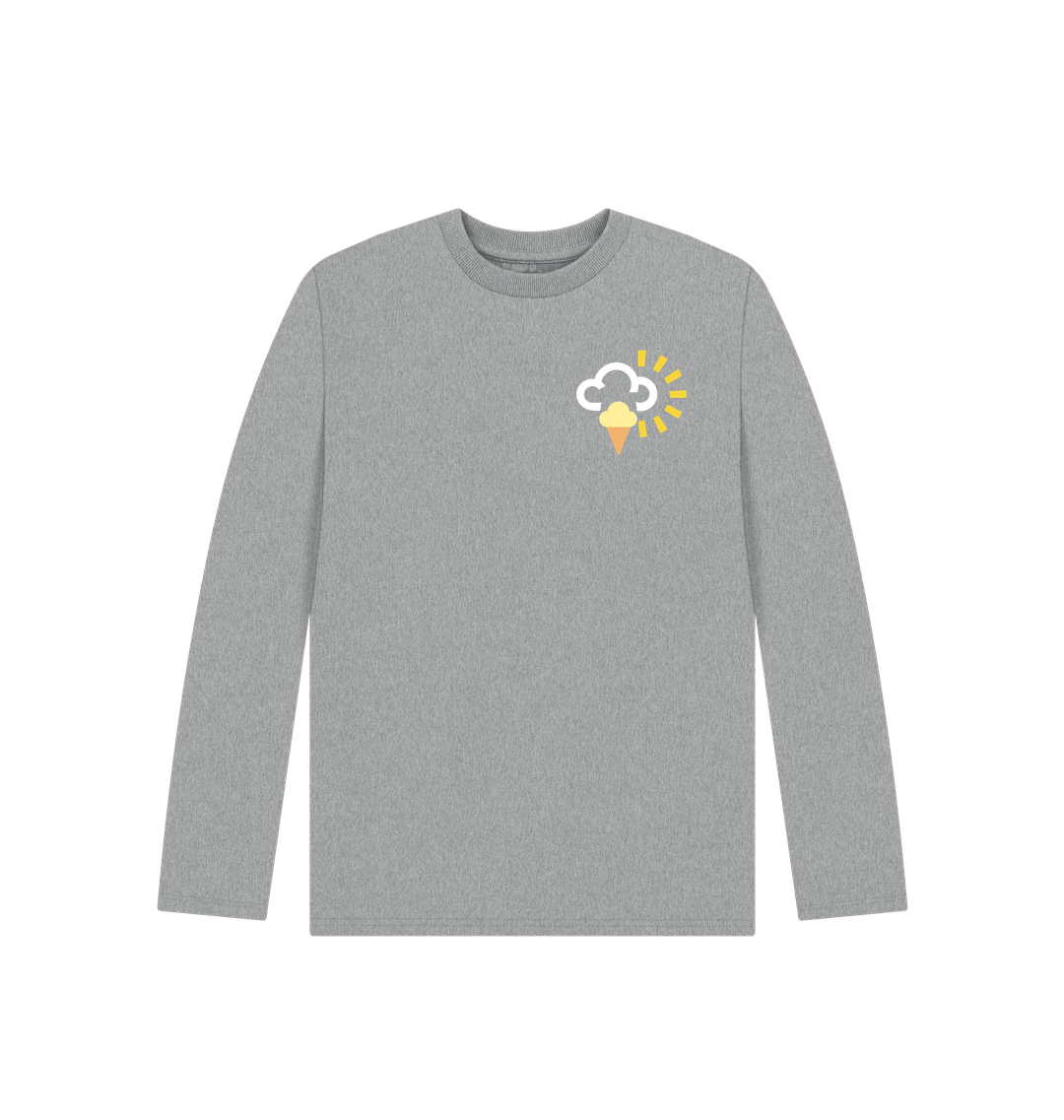 Athletic Grey Printed Kids T-Shirt Front
