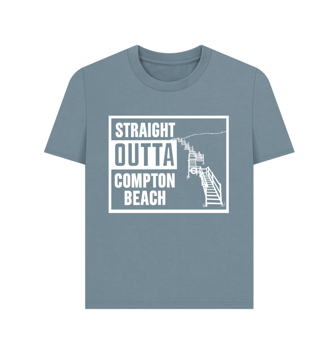 Stone Blue Printed T-shirt