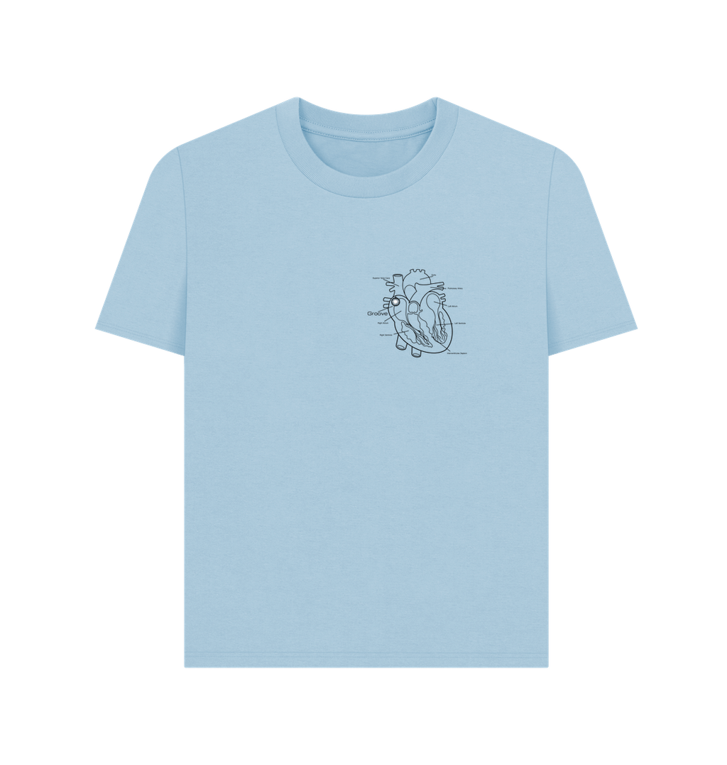 Milky Blue Printed T-shirt