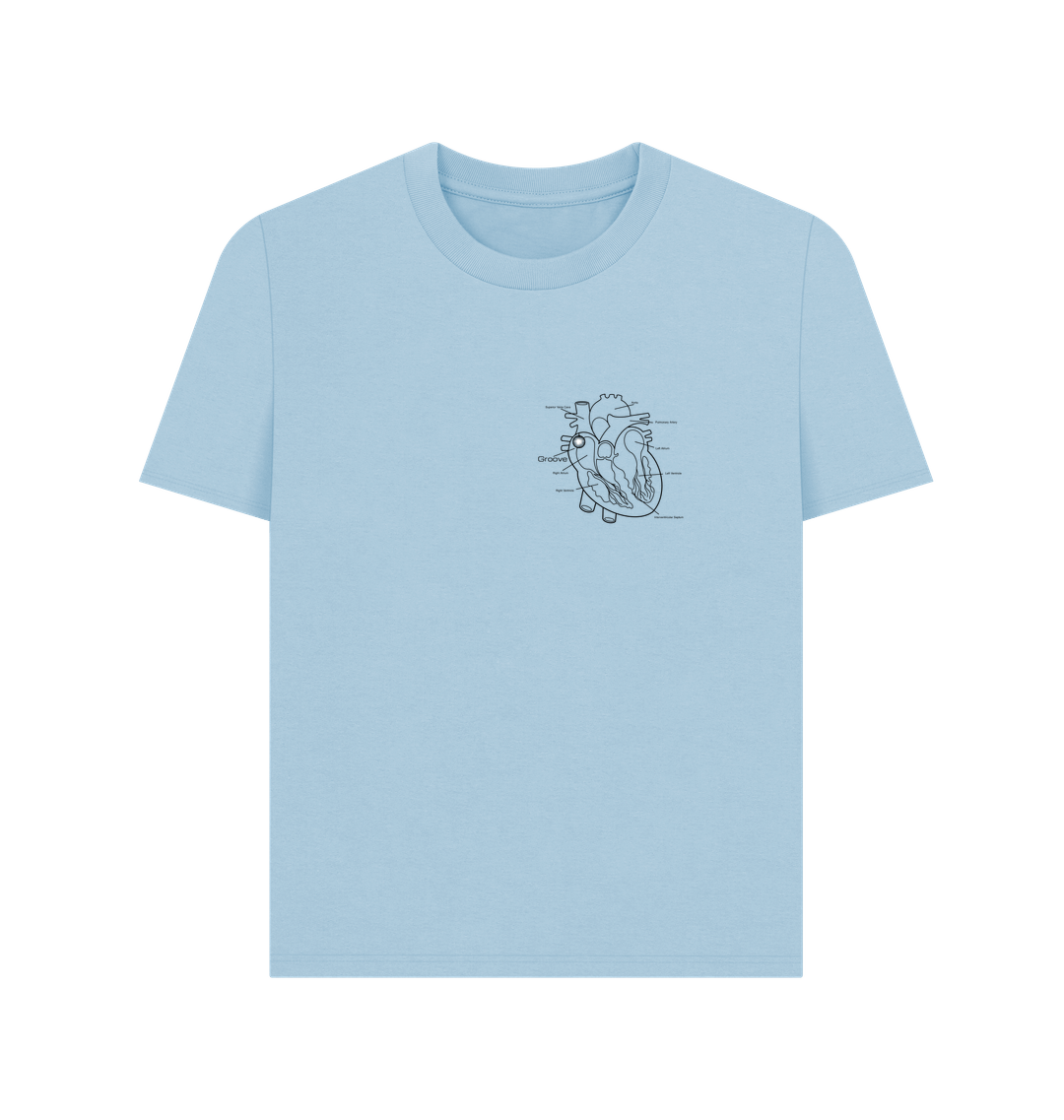 Milky Blue Printed T-shirt