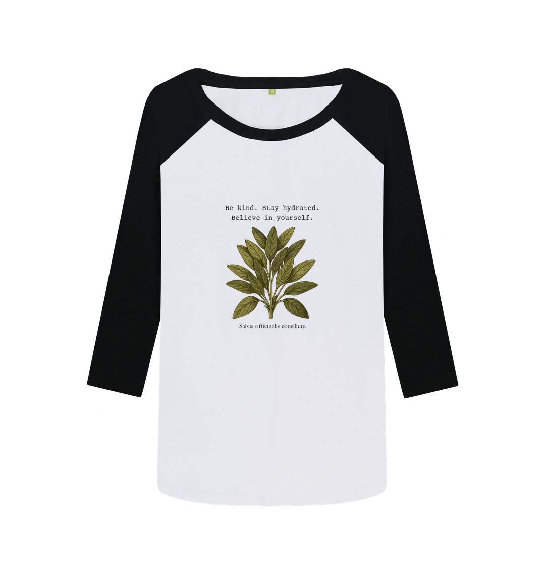 Black-White Printed Baseball T-shirt