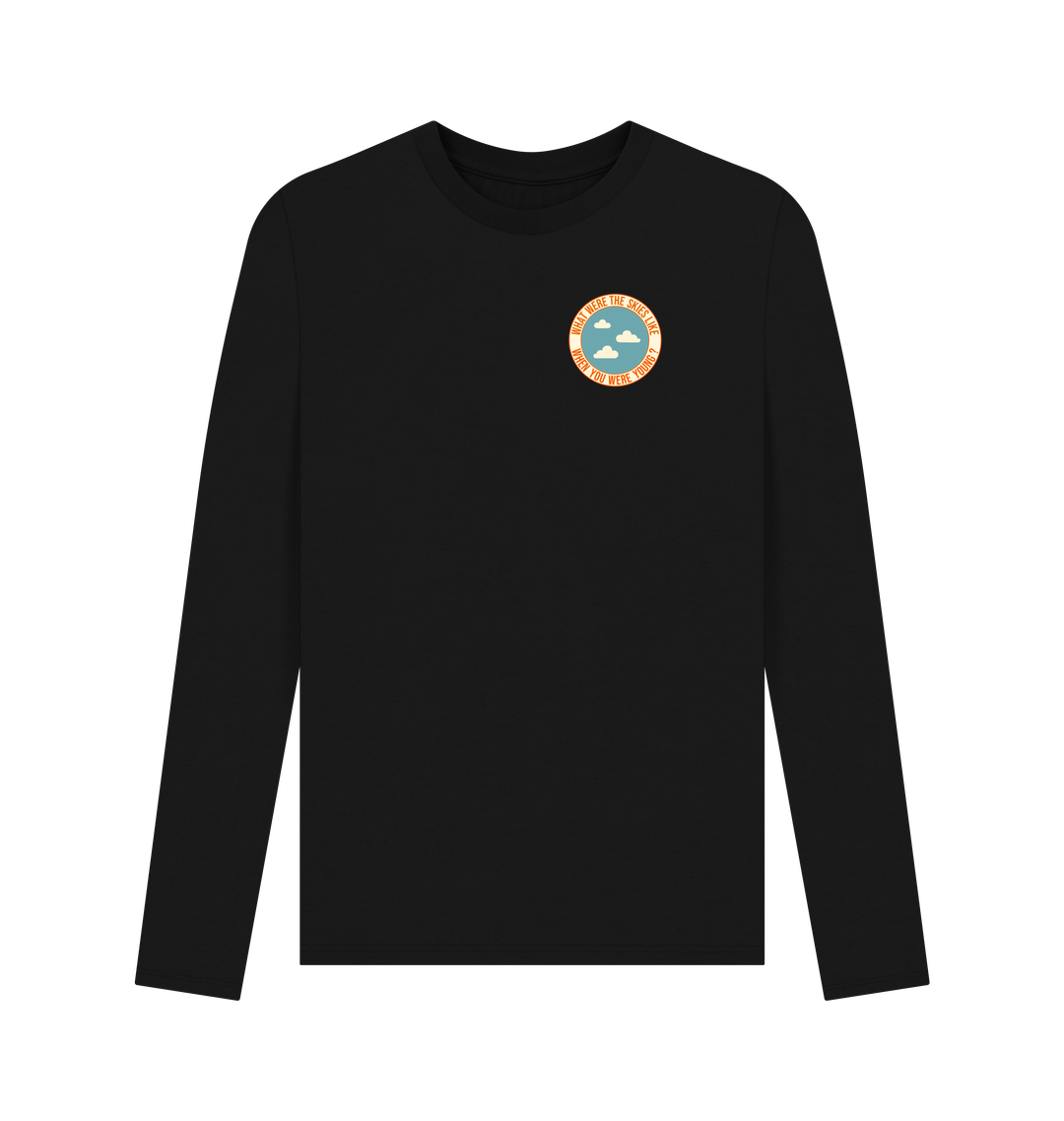 Black Printed Long Sleeve T Shirt