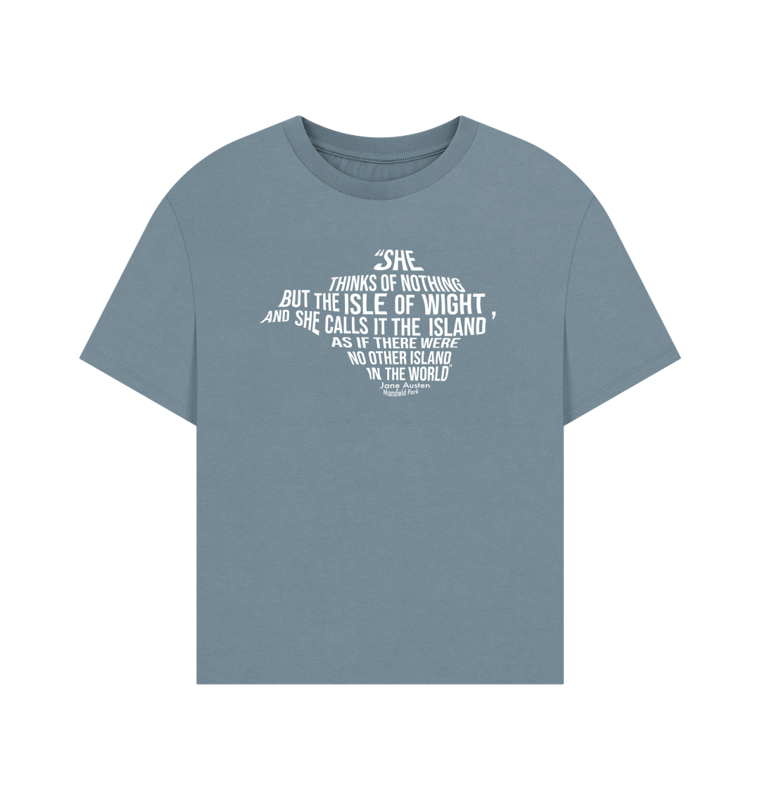 Stone Blue Printed T-shirt