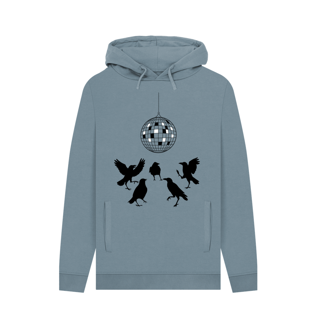 Stone Blue Printed Hoody