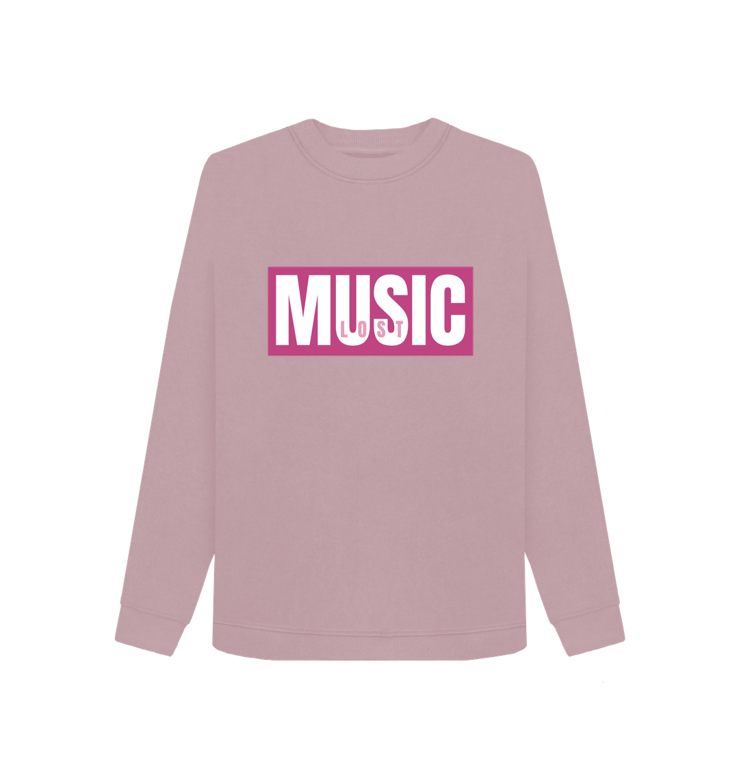 Mauve Printed Sweater