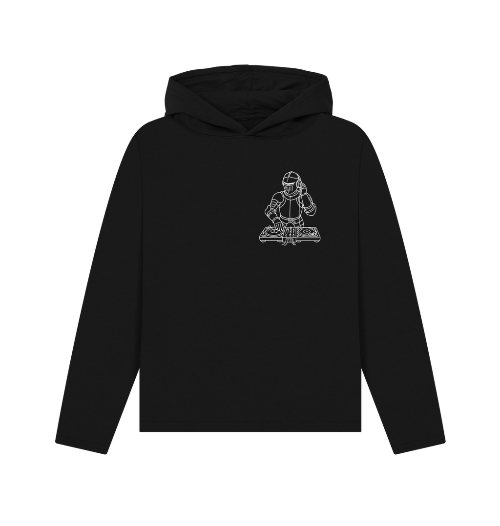 Black Printed Hoody