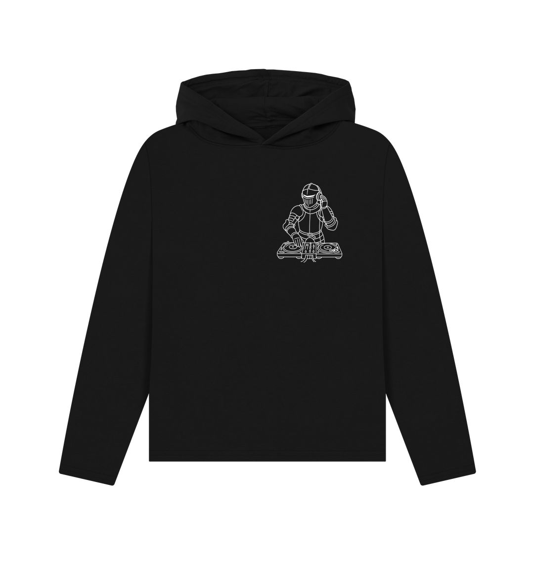 Black Printed Hoody