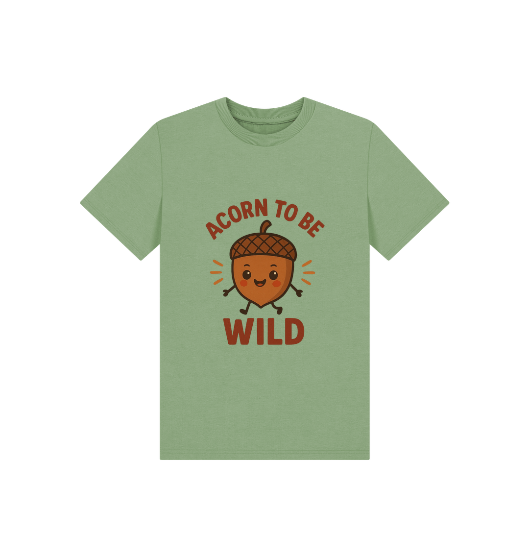 Sage Printed Kids T-Shirt Front