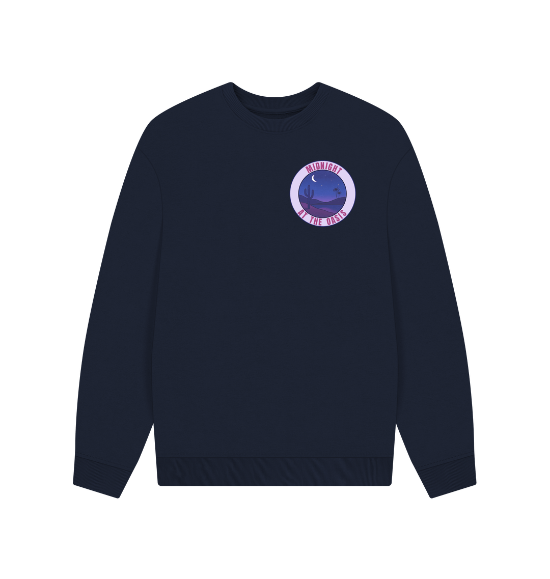 Navy Blue Printed Sweater