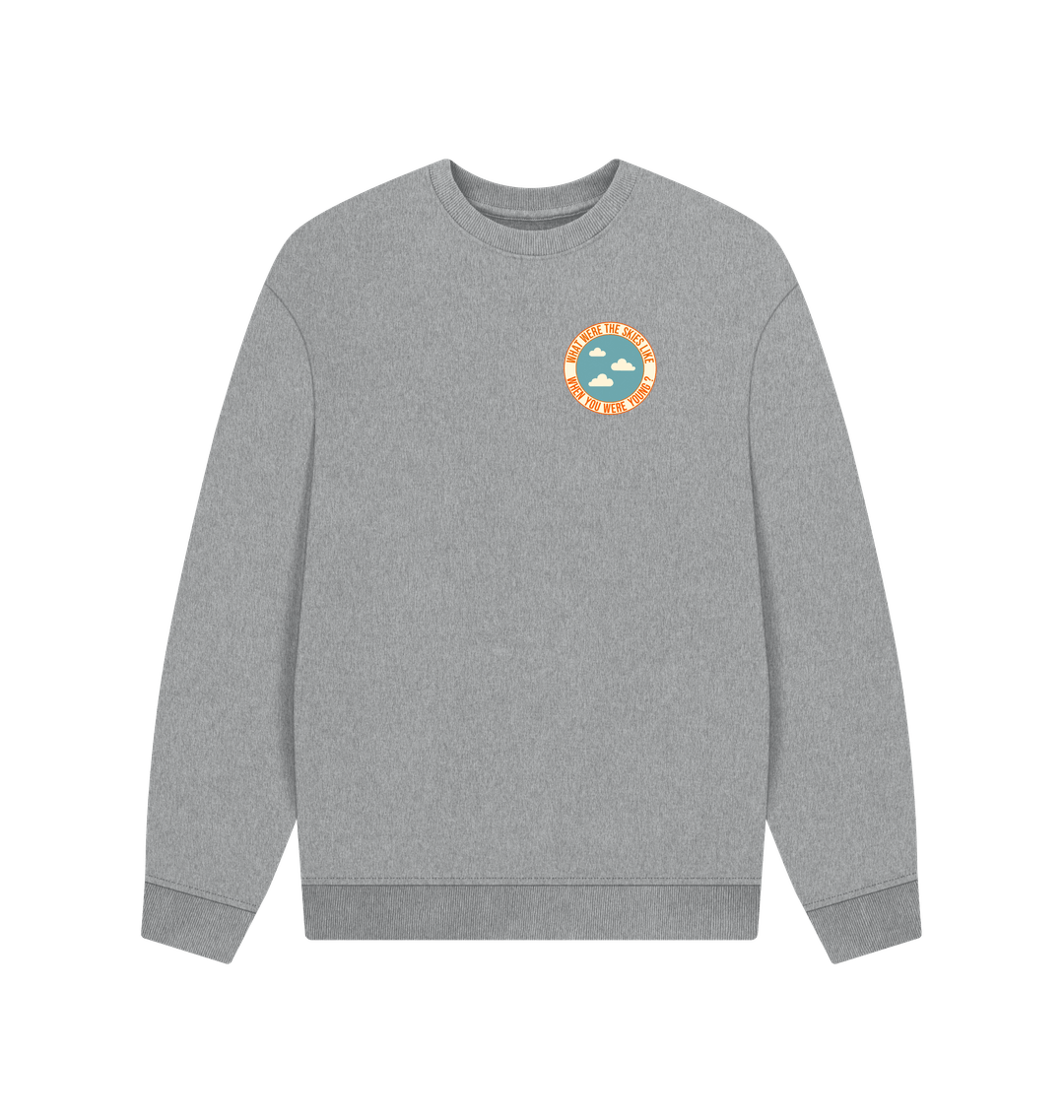 Athletic Grey Printed Sweater