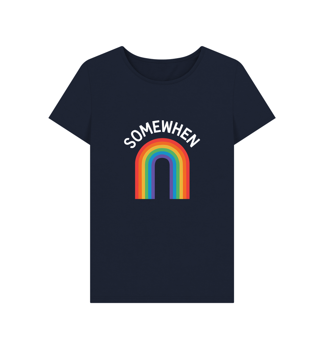 Navy Blue Printed T-shirt