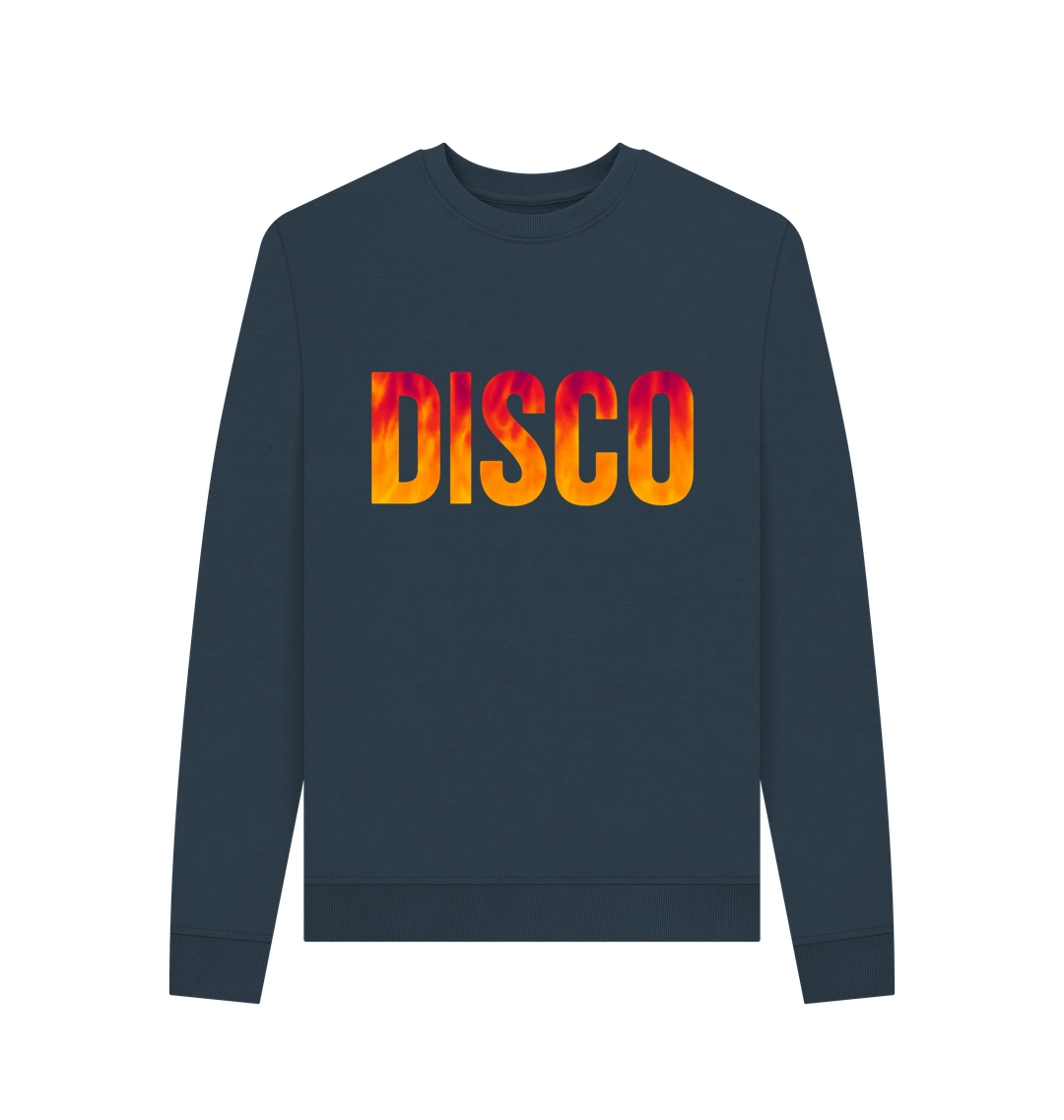 Navy Blue Printed Sweater