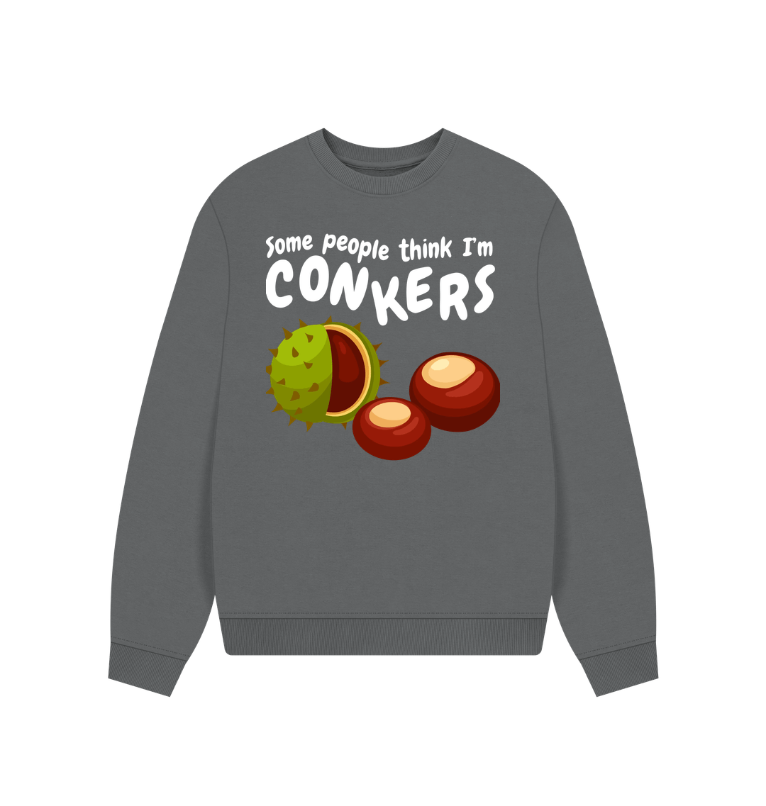 Slate Grey Printed Sweater Front