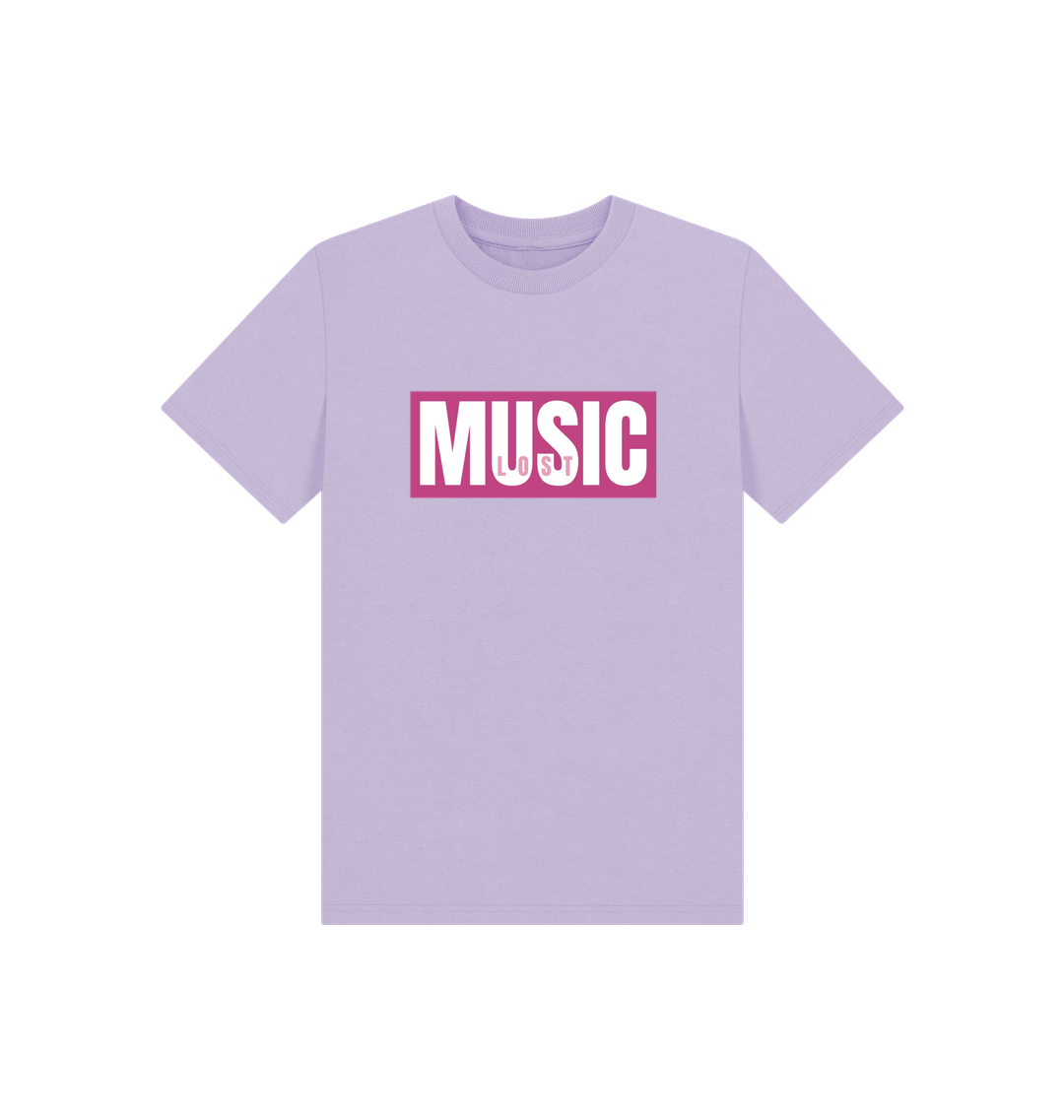 Soft Lilac Printed Kids T-Shirt