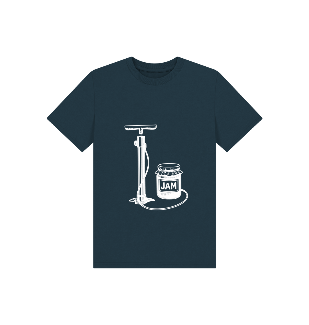 Denim Blue Printed Kids T-Shirt