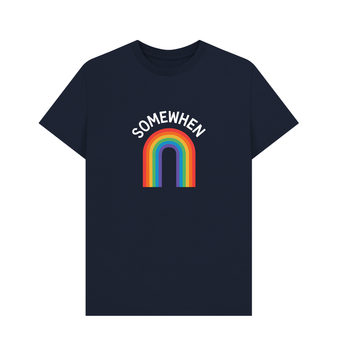 Navy Blue Printed T-shirt