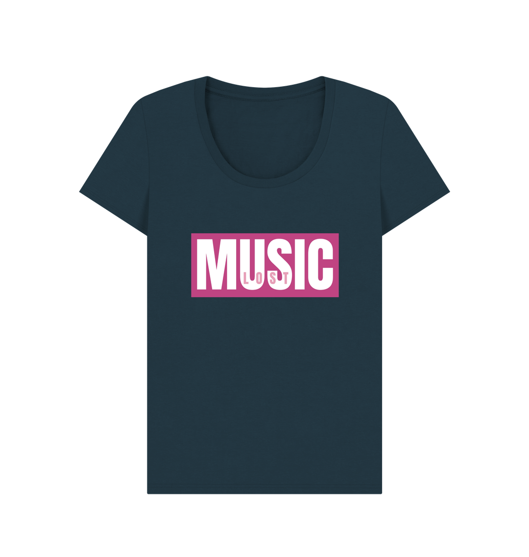 Denim Blue Printed T-shirt