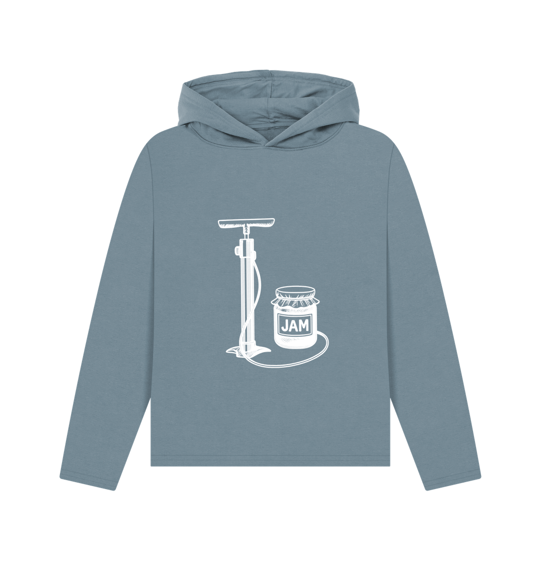 Stone Blue Printed Hoody