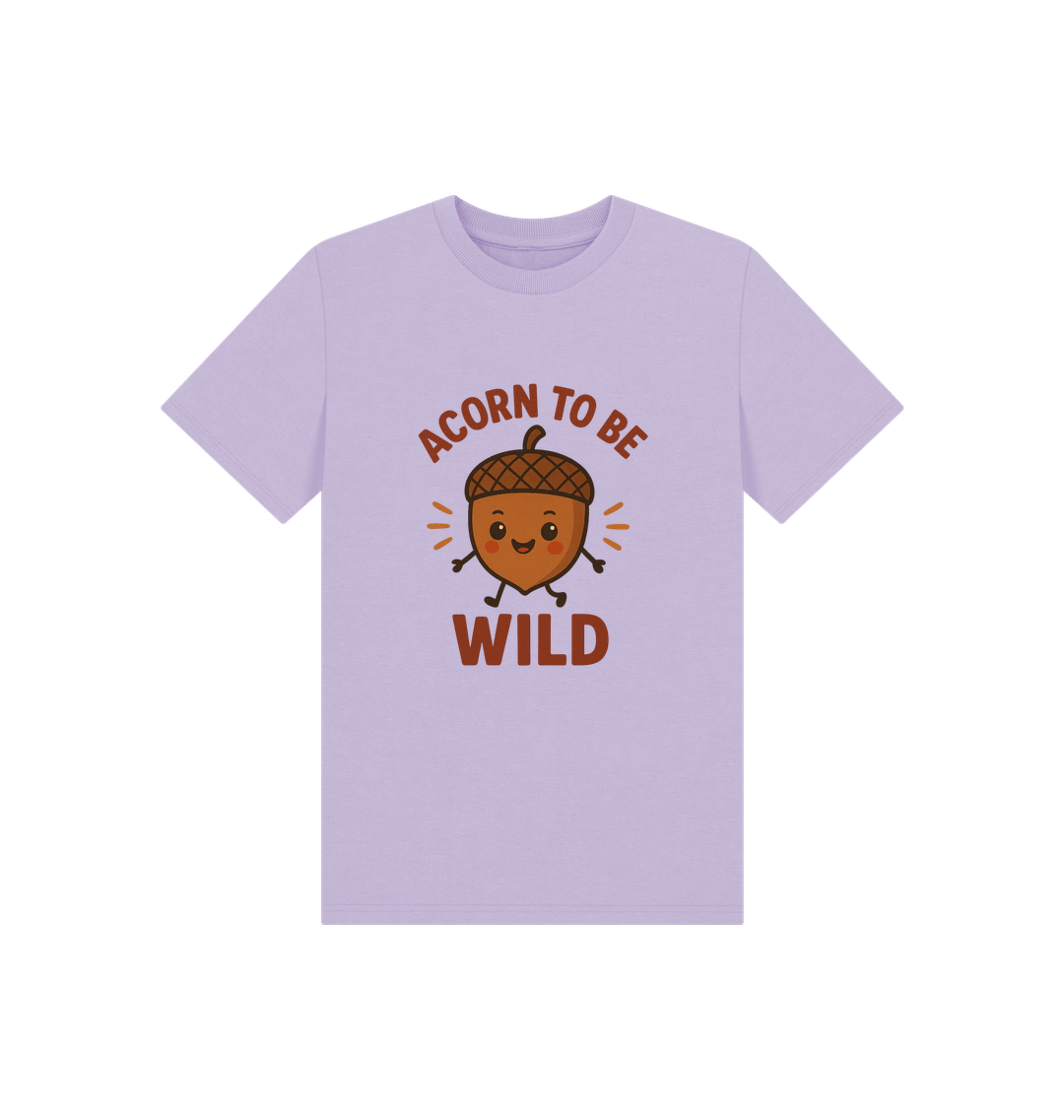 Soft Lilac Printed Kids T-Shirt Front