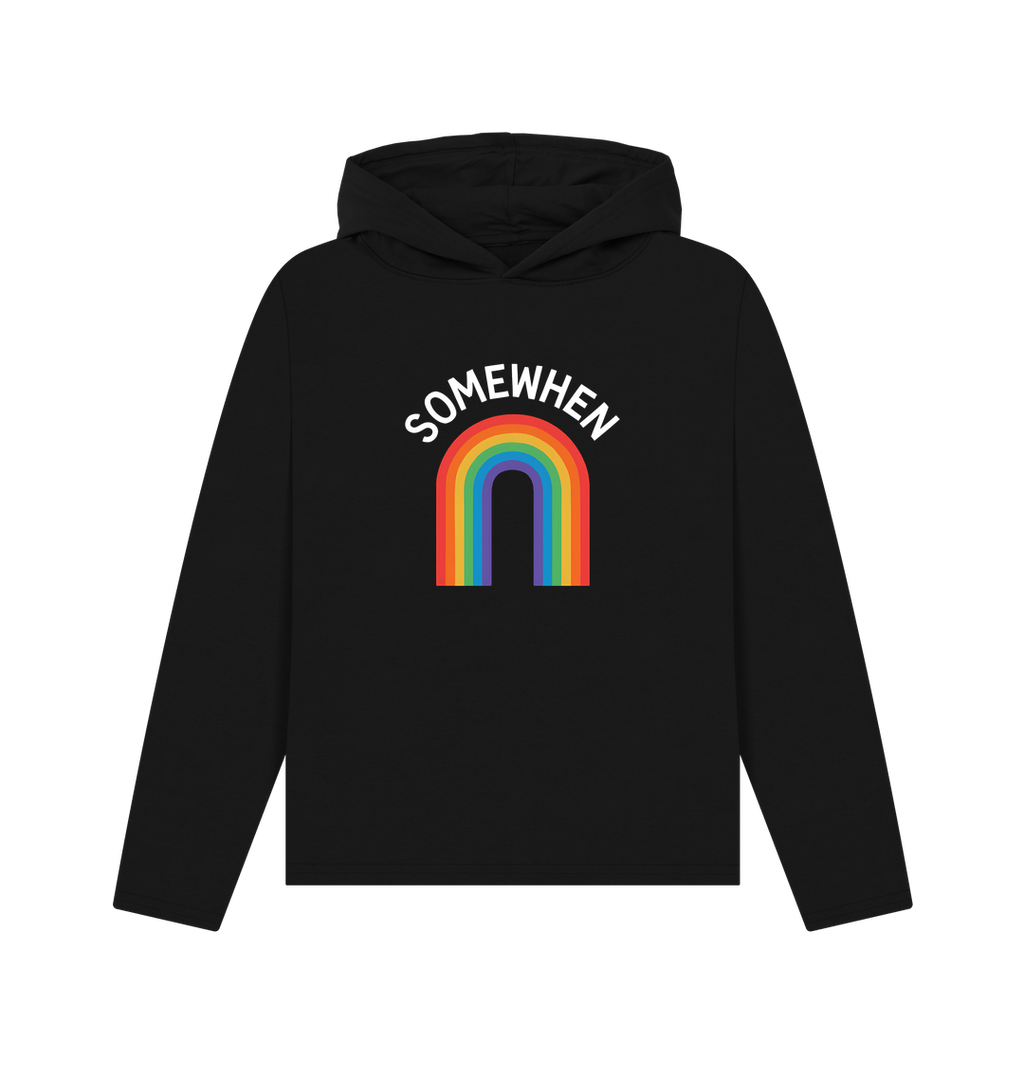 Black Printed Hoody