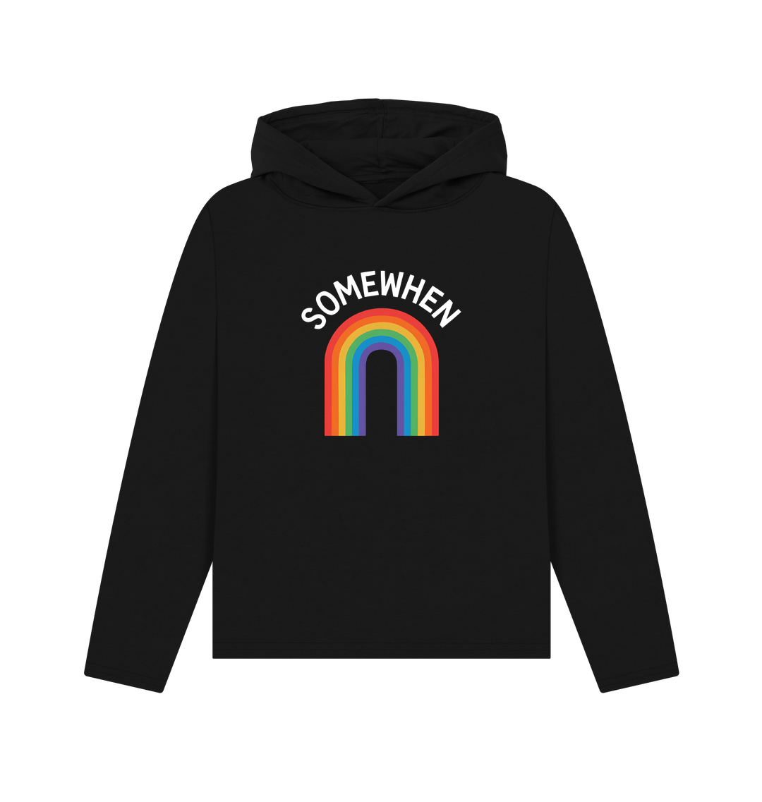 Black Printed Hoody