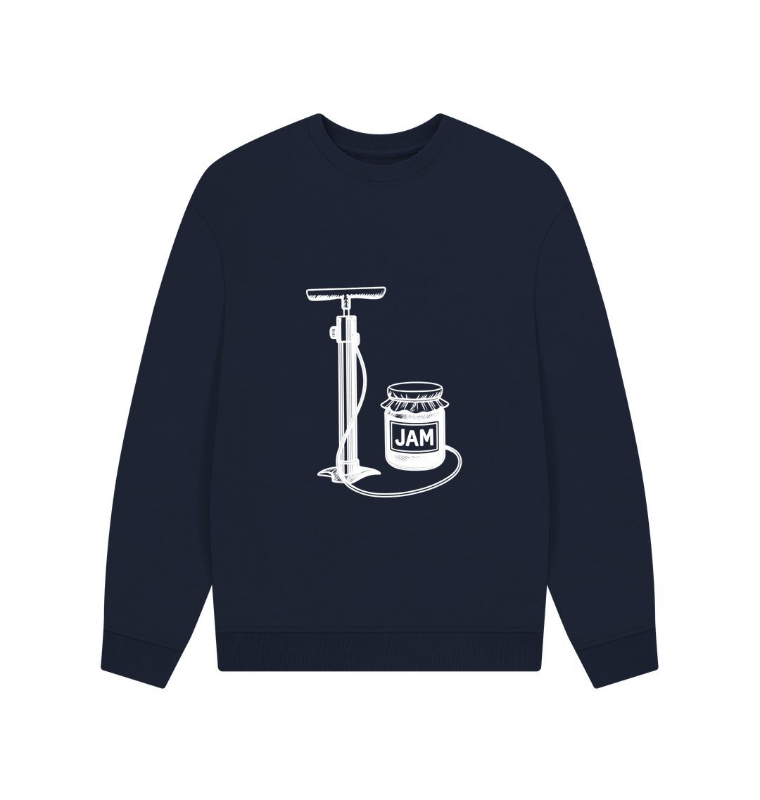 Navy Blue Printed Sweater