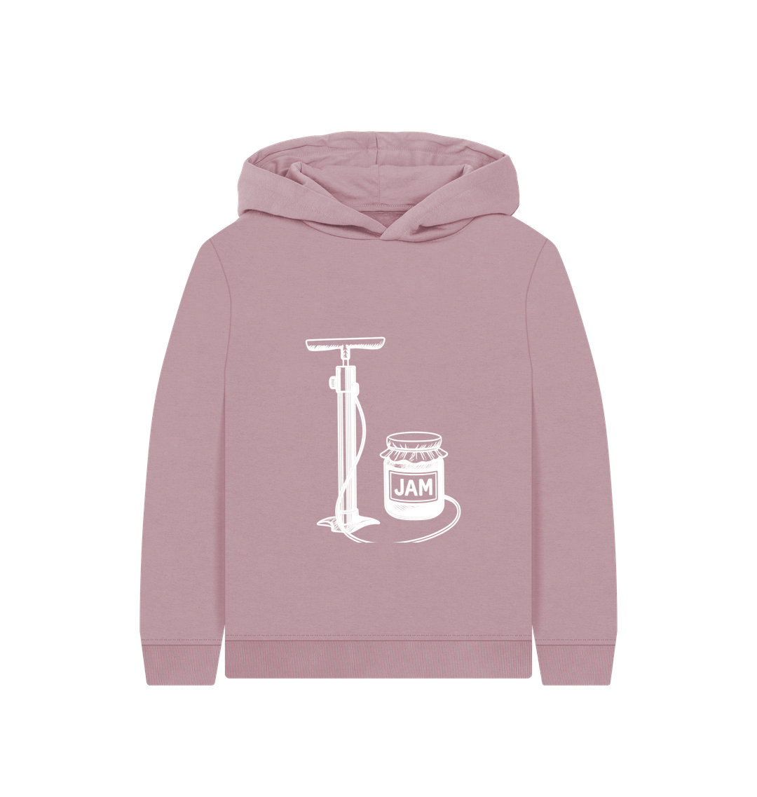 Mauve Printed Kids Hoodie