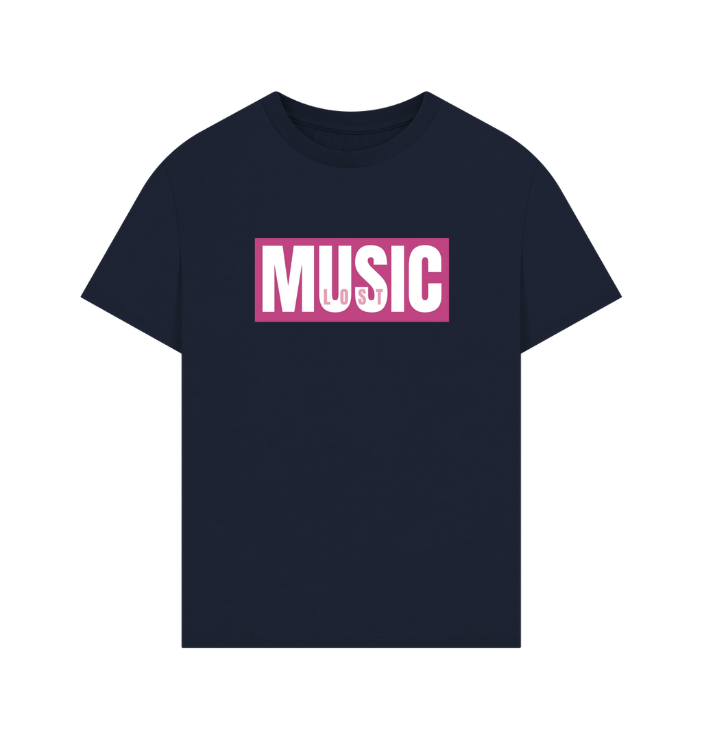 Navy Printed T-shirt