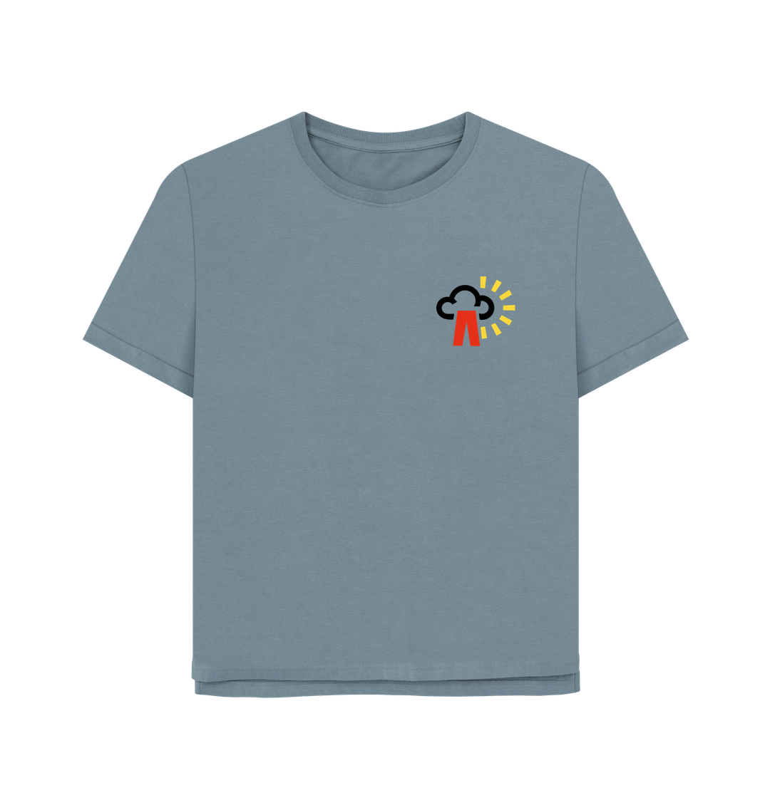 Stone Blue Printed T-shirt