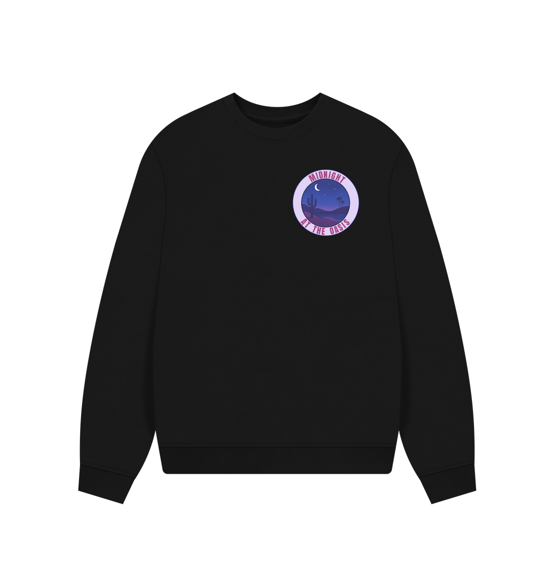 Black Printed Sweater