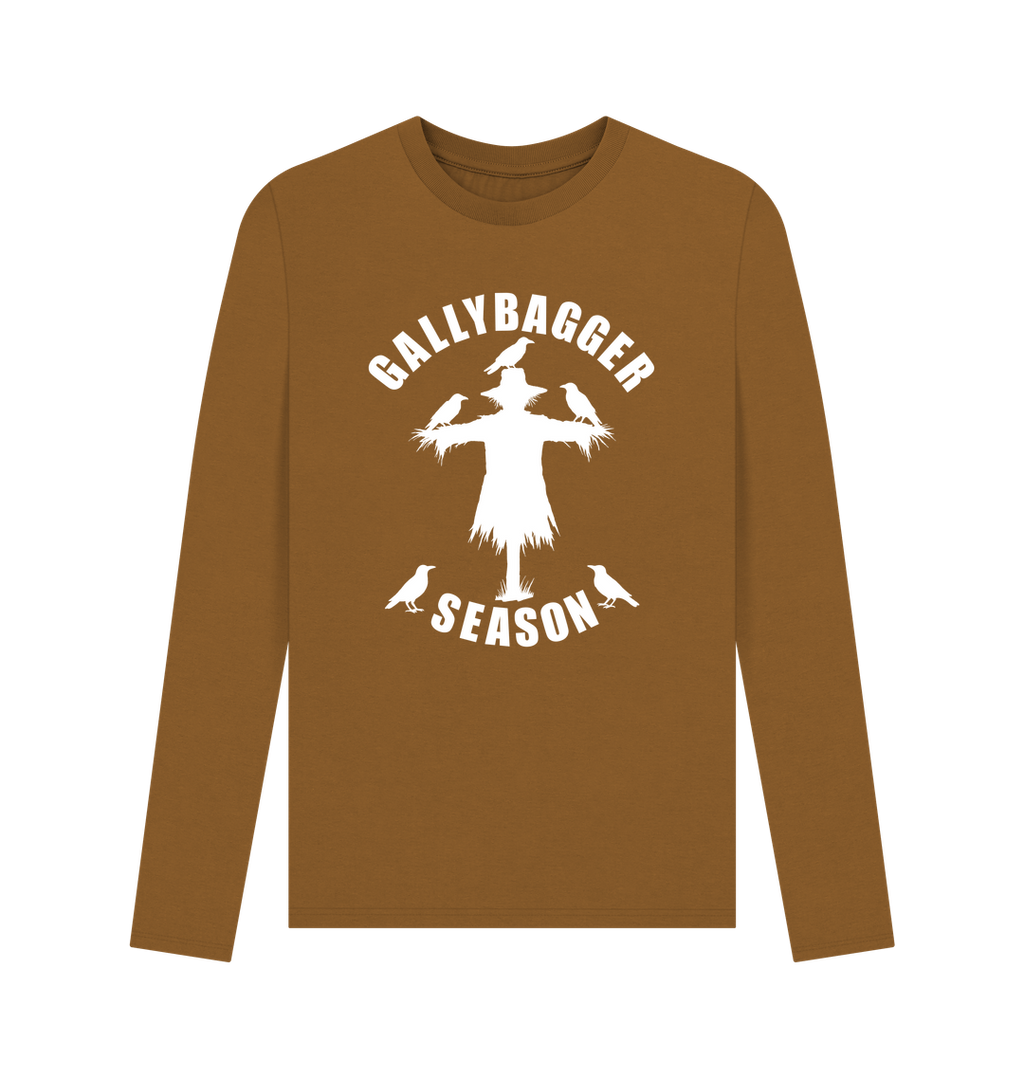 Brown Printed Long Sleeve T Shirt Front