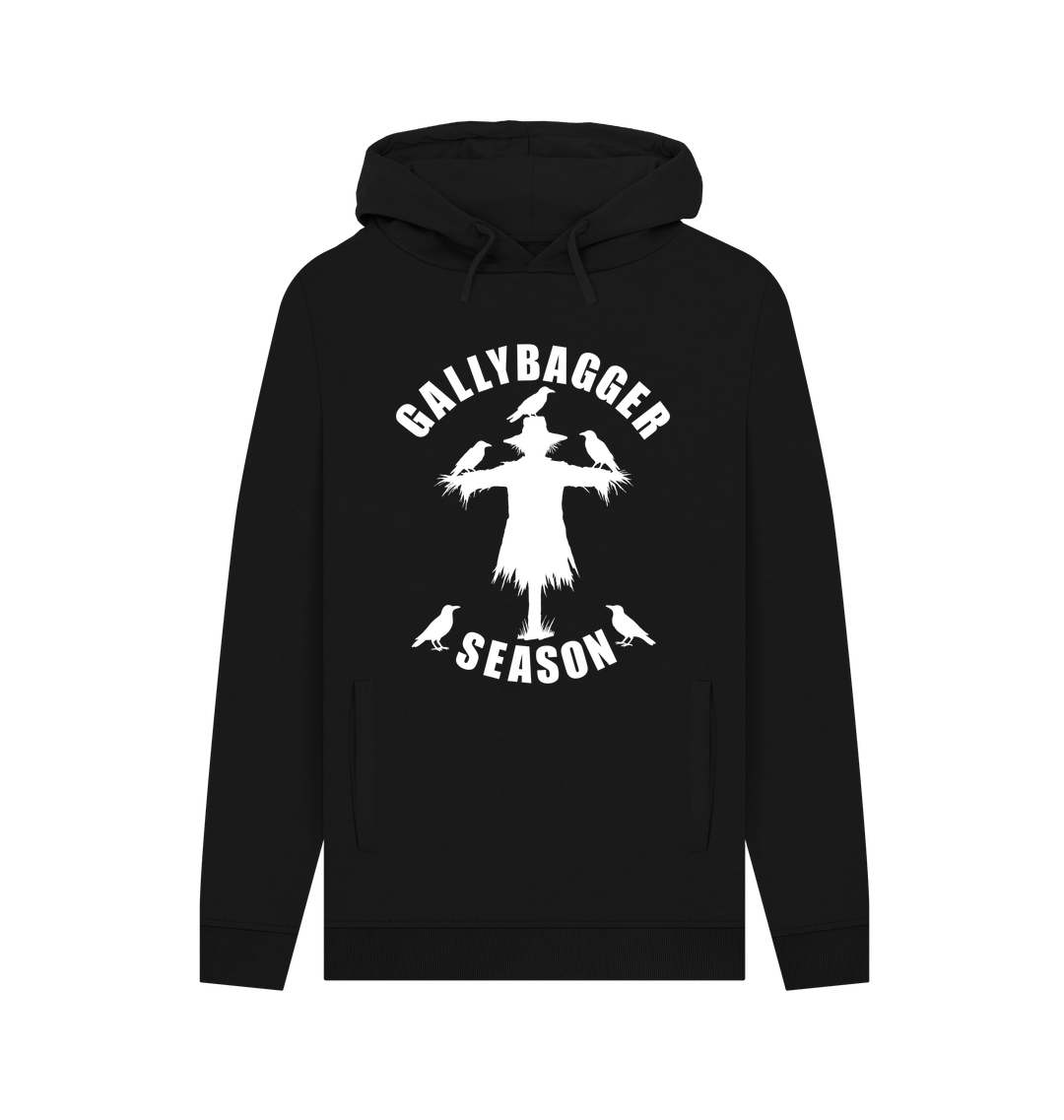 Black Printed Hoody Front