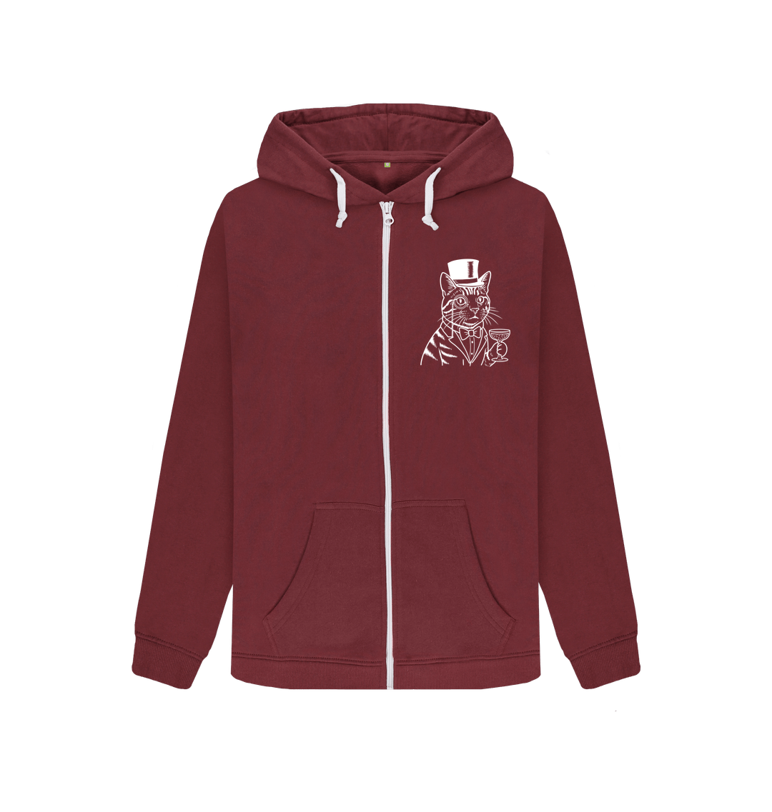 Red Wine Zip hoody