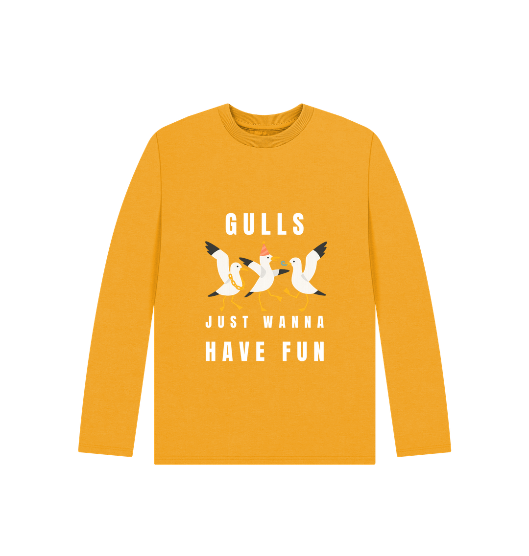 Mustard Printed Kids T-Shirt