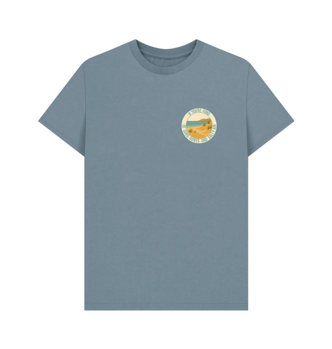 Stone Blue Printed T-shirt