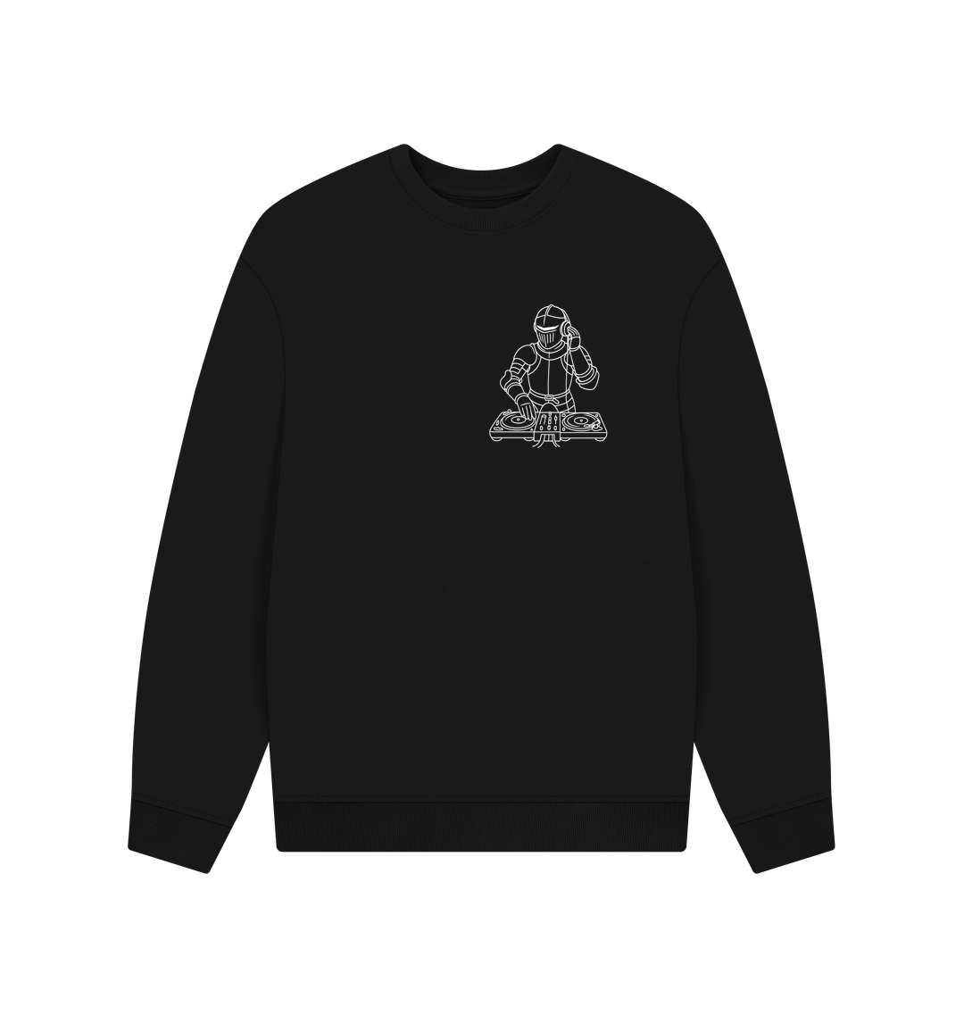Black Printed Sweater