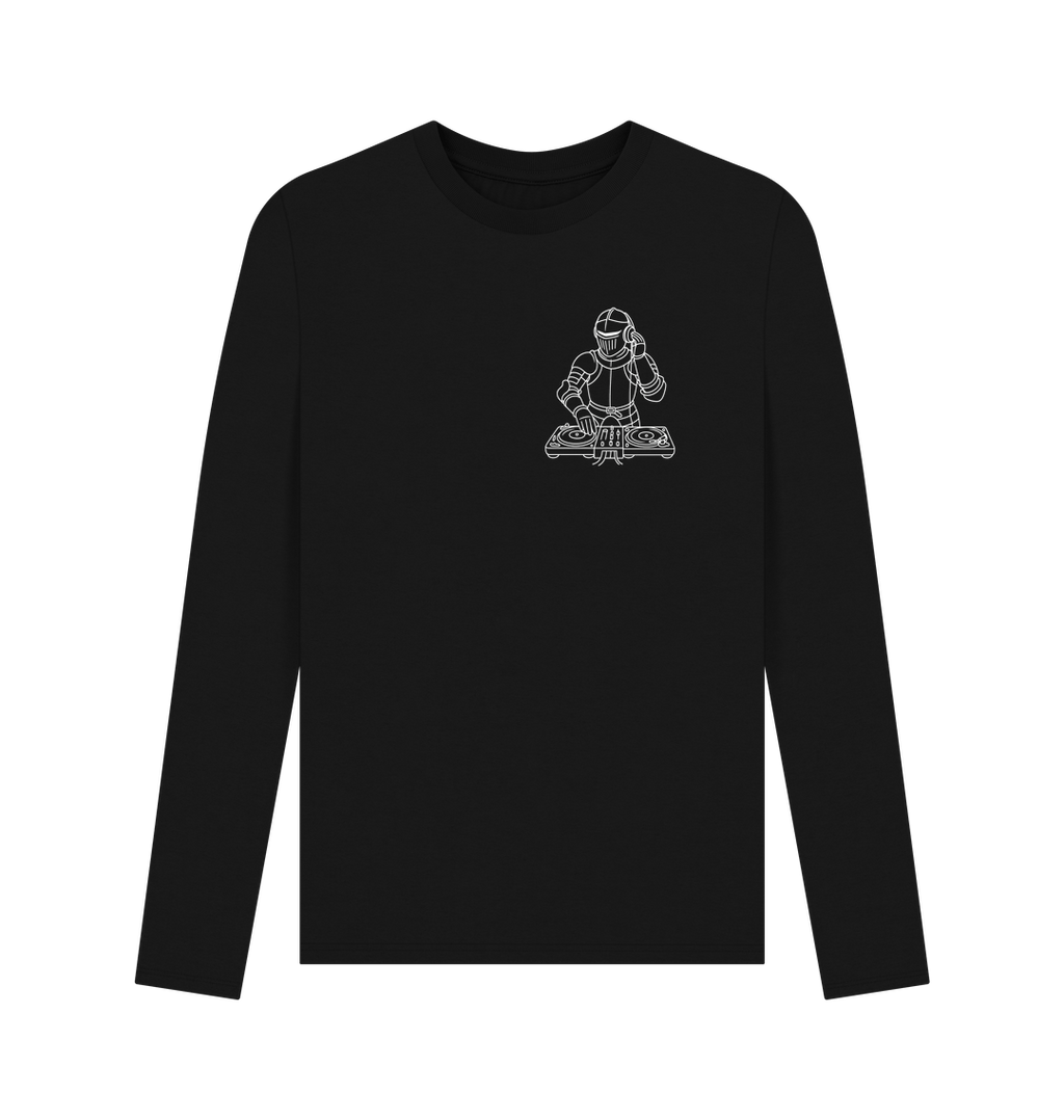 Black Printed Long Sleeve T Shirt