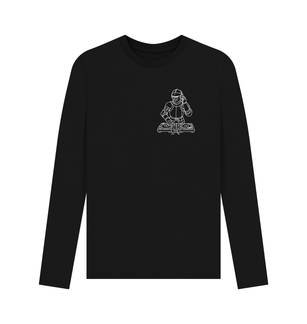 Black Printed Long Sleeve T Shirt