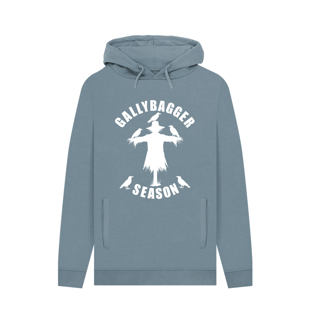 Stone Blue Printed Hoody Front