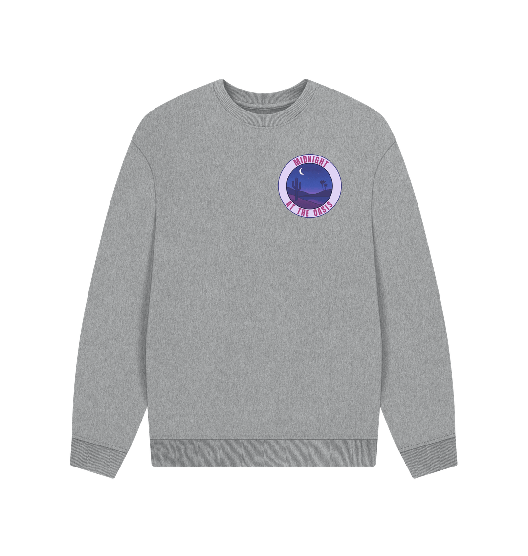 Athletic Grey Printed Sweater
