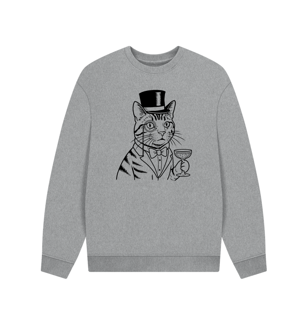 Athletic Grey Printed Sweater