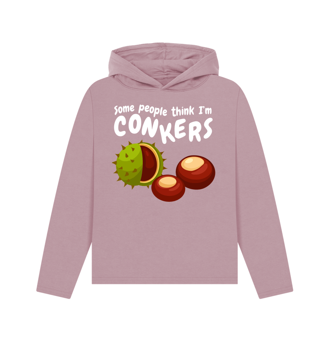 Mauve Printed Hoody Front