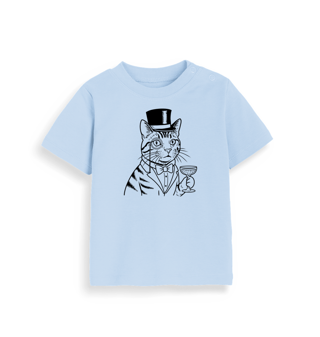 Dusty Blue Printed Kids T-Shirt