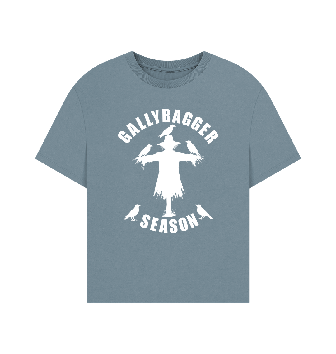 Stone Blue Printed T-shirt Front