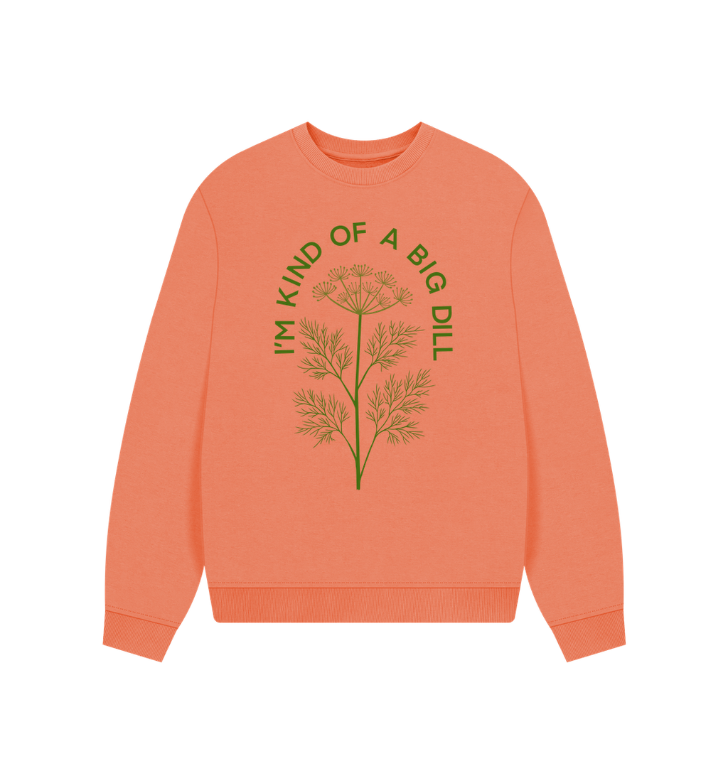 Apricot Printed Sweater Front