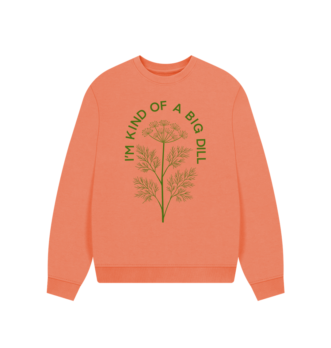 Apricot Printed Sweater Front