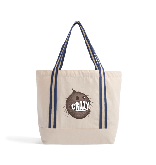 Natural/French Navy Heat Transfer Bag