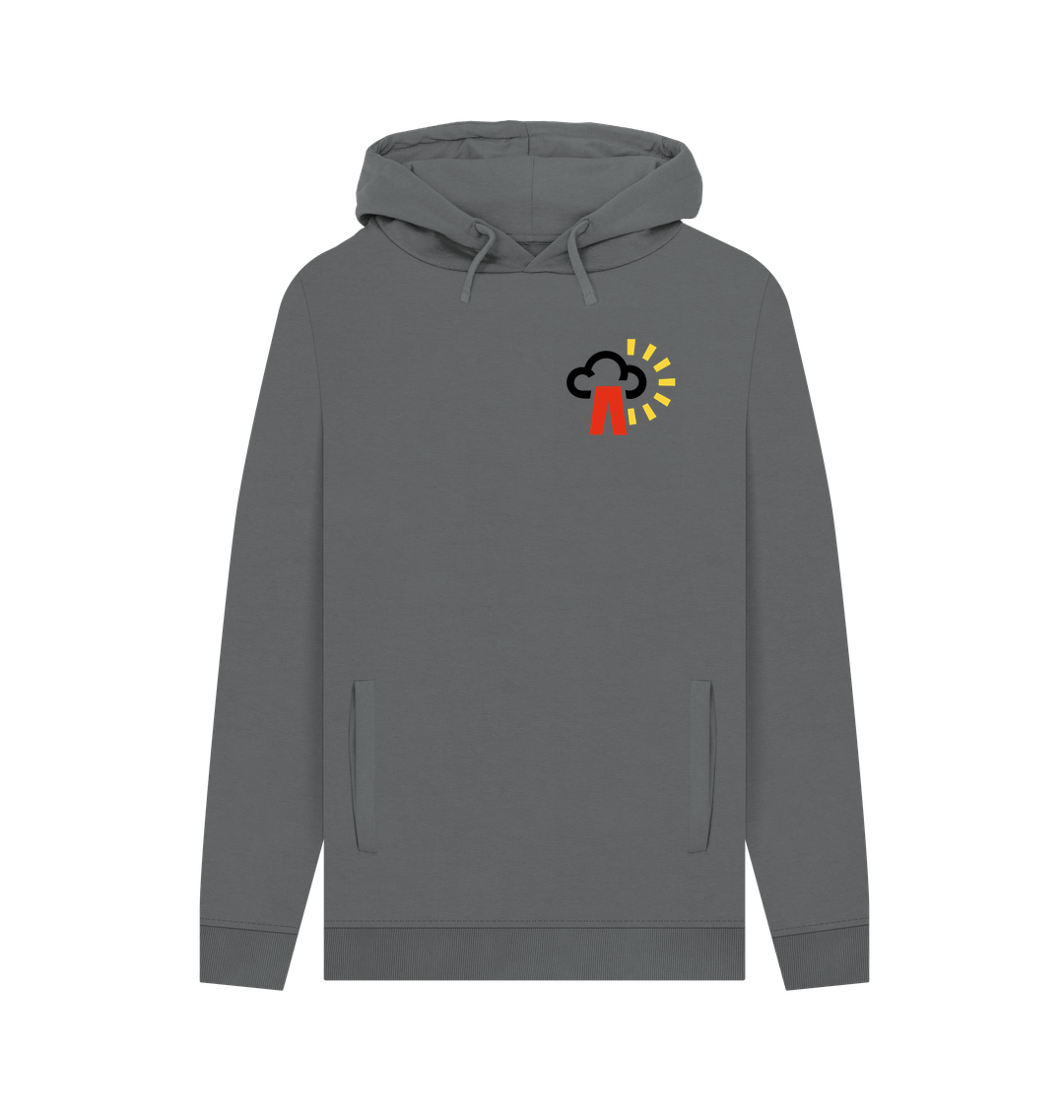 Slate Grey Printed Hoody
