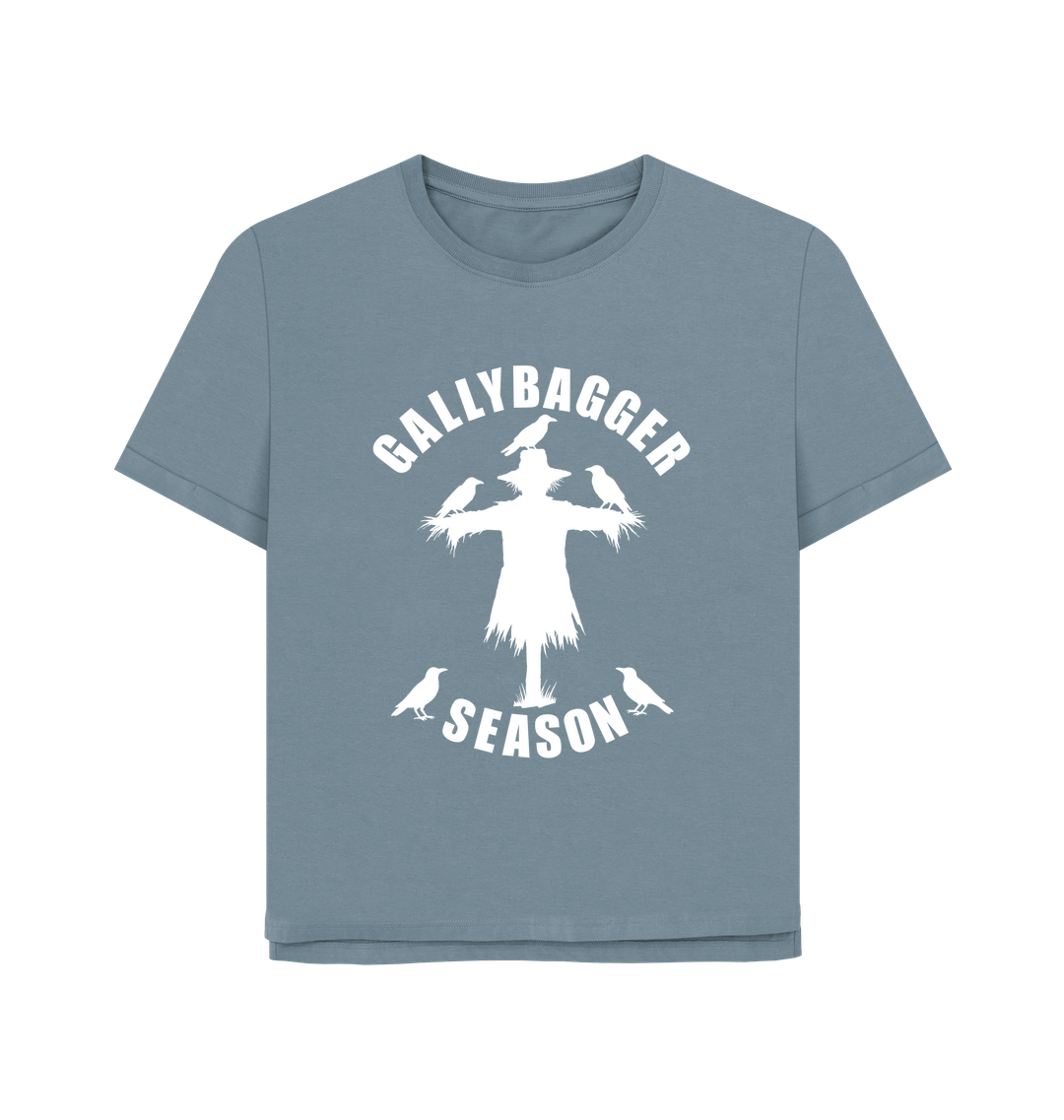 Stone Blue Printed T-shirt Front